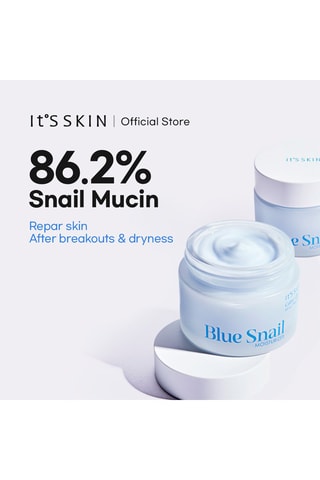 Crème hydratante à l'escargot bleu - Pour peaux sensibles et sèches - 50 ml