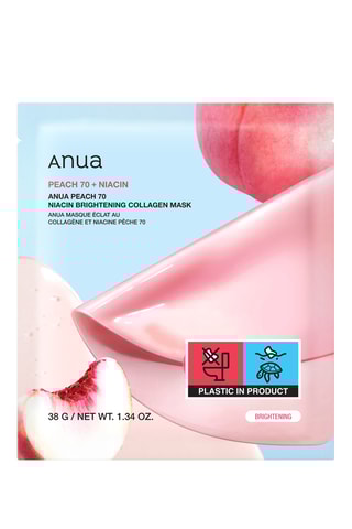 4 masques éclaircissants Peach 70 + niacine - Anua