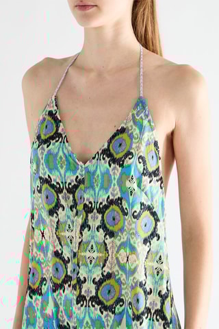 Robe longue sans manches - Bleu