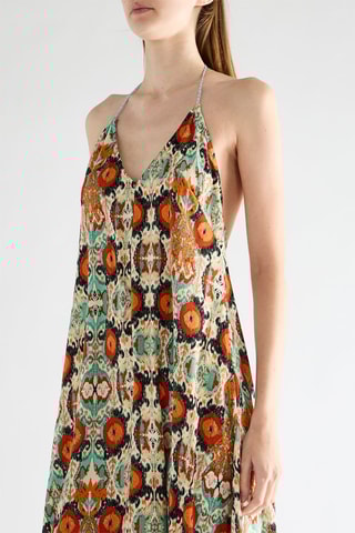 Robe longue sans manches - Multicolore