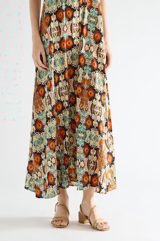 Robe longue sans manches - Multicolore