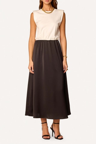 Robe - Écru et noir