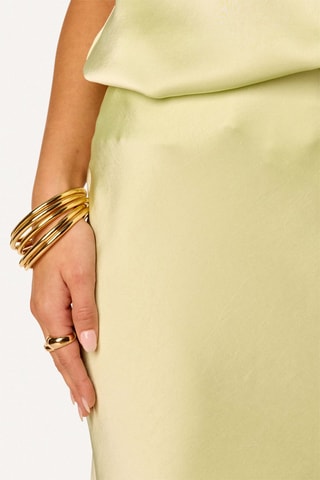 Jupe midi - Jaune pâle