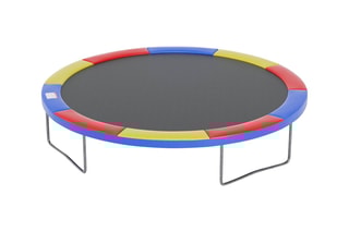 Cuscino di protezione per tappeto elastico 12 ft - 366 cm - Blu, giallo e rosso