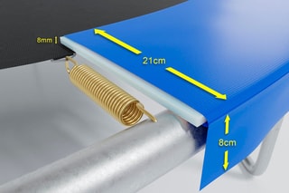 Cuscino di protezione per tappeto elastico - 150 cm - 5FT - Blu