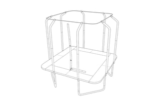 Tappeto elastico Luxury quadrato - 244 x 244 cm - Fino a 150 kg