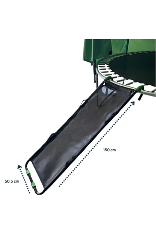 Escalera y tobogán para cama elástica - Diseño 2 en 1 - 150 x 50,5 cm