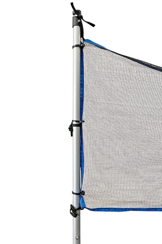 Red multijuegos para cama elástica - juego interactivo con aberturas de colores - 250 x 200 cm