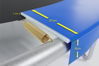 Cuscino per tappeto elastico - 14 FT - 427 cm - Blu - Blu