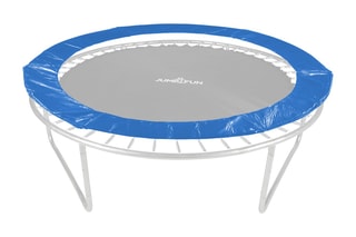 Cuscino imbottito in polietilene per trampolino - 8 FT - 244 cm - Blu - Blu
