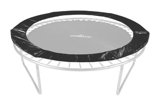Cuscino imbottito in polietilene per trampolino - 8 FT - 244 cm - Blu - Nero