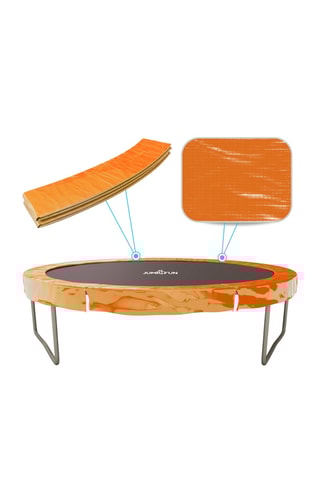 Cuscino imbottito in polietilene per trampolino - 8 FT - 244 cm - Blu - Arancione