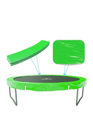 Cuscino imbottito in polietilene per trampolino - 8 FT - 244 cm - Blu - Verde