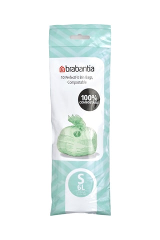 12 x 10 sacchi per rifiuti compostabili PerfectFit - 6 l