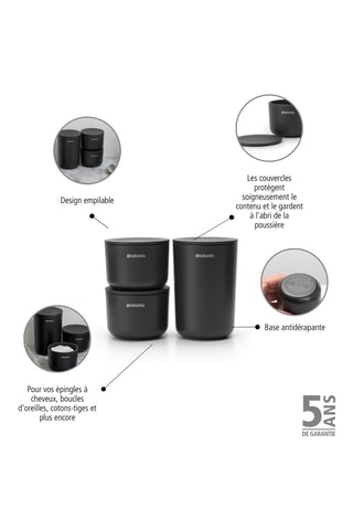 3 contenitori ReNew - Nero