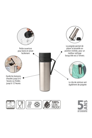 Bottiglia termica in acciaio inossidabile Make & Take - 50 cl