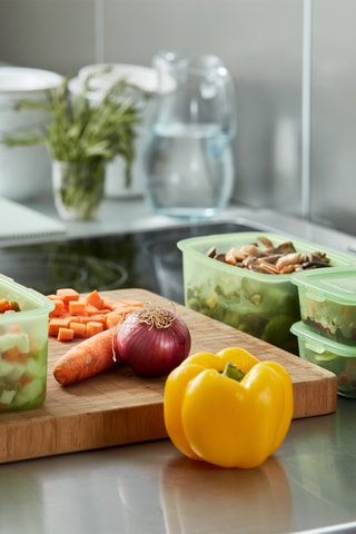 3 contenitori salvafreschezza in silicone - 0,2/0,5/1 l