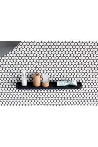 Mensola - 42 x 8,6 x 4,4 cm - Nero