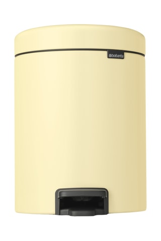 Pattumiera a pedale Newlcon - 5 l - Giallo