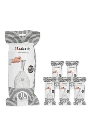 6 x 20 sacchi della spazzatura PerfectFit - 50/60 l