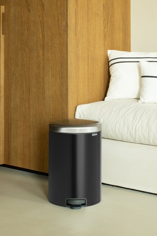 Pattumiera a pedale Newlcon - 20 l - Nero