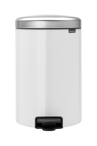 Pattumiera a pedale Newlcon - 20 l - Bianco