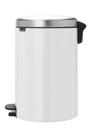 Pattumiera a pedale Newlcon - 20 l - Bianco