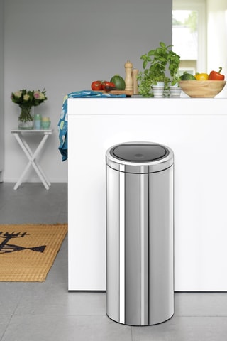 Pattumiera Touch Bin - 30 l - Argentato
