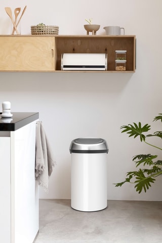 Poubelle Touch Bin - 60 l - Blanc