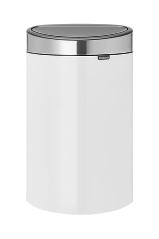 Poubelle Touch Bin - 40 l - Blanc