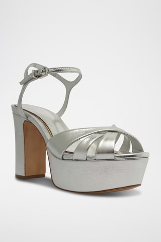 Sandalias de tacón - Plateado