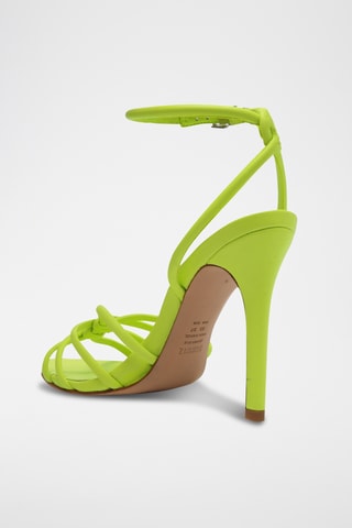 Sandalias de piel de tacón - Amarillo