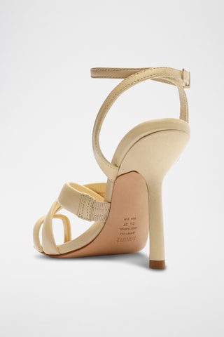 Sandalias de piel de tacón - Blanco