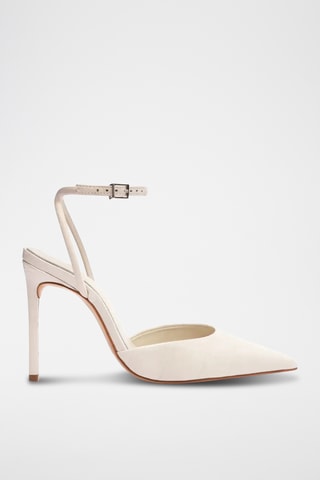 Zapatos de piel de tacón - Blanco