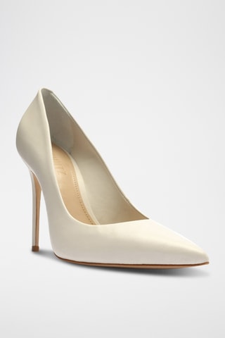 Zapatos de piel de tacón - Blanco