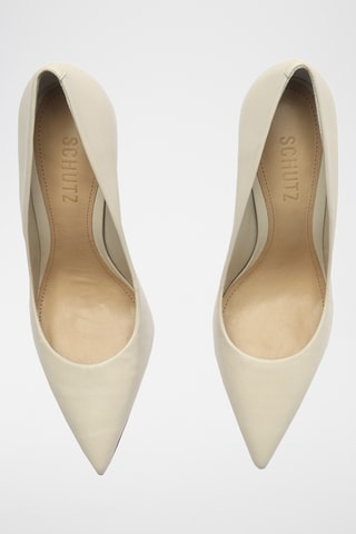 Zapatos de piel de tacón - Blanco