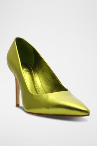 Zapatos de piel de tacón - Amarillo