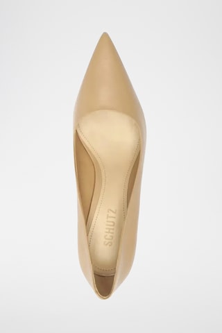 Zapatos de piel de tacón - Beige