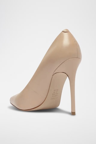 Zapatos de piel de tacón - Beige