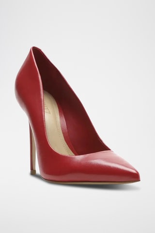 Zapatos de piel de tacón - Rojo