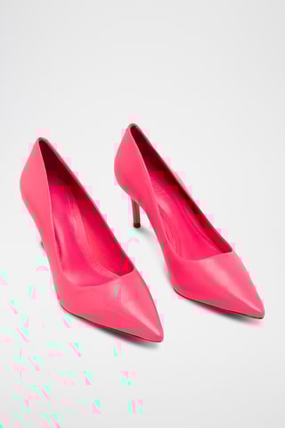 Zapatos de piel de tacón - Rosa