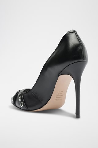 Zapatos de piel de tacón - Negro