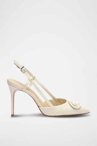 Zapatos de piel de tacón - Blanco