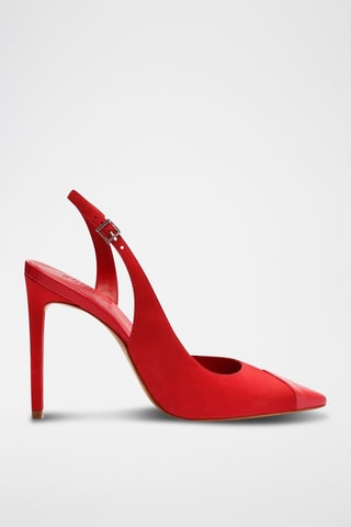 Zapatos de piel de tacón - Rojo