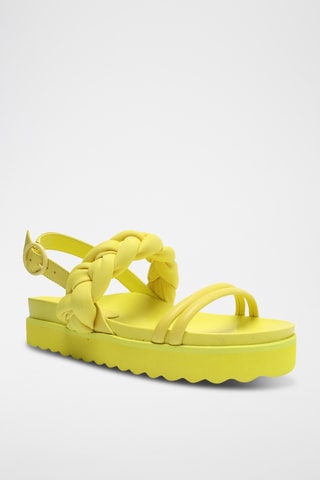 Sandalias con plataforma - Amarillo