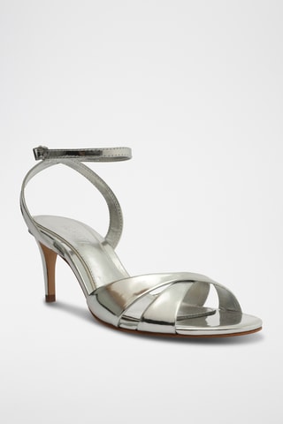 Sandalias de tacón - Plateado