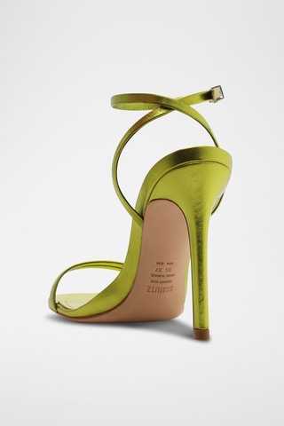 Sandalias de piel de tacón - Amarillo