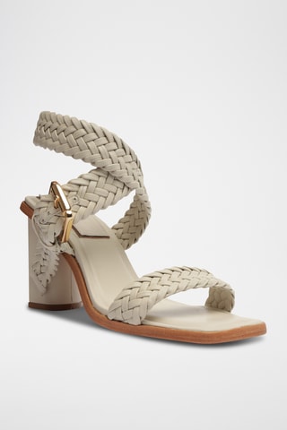 Sandalias de tacón - Blanco