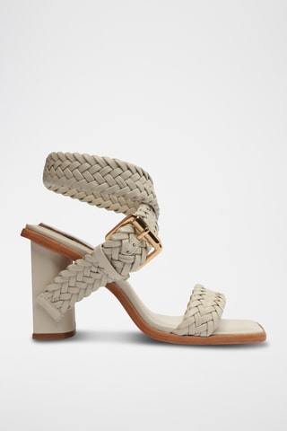 Sandalias de tacón - Blanco