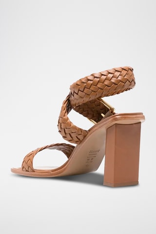 Sandalias de tacón - Marrón